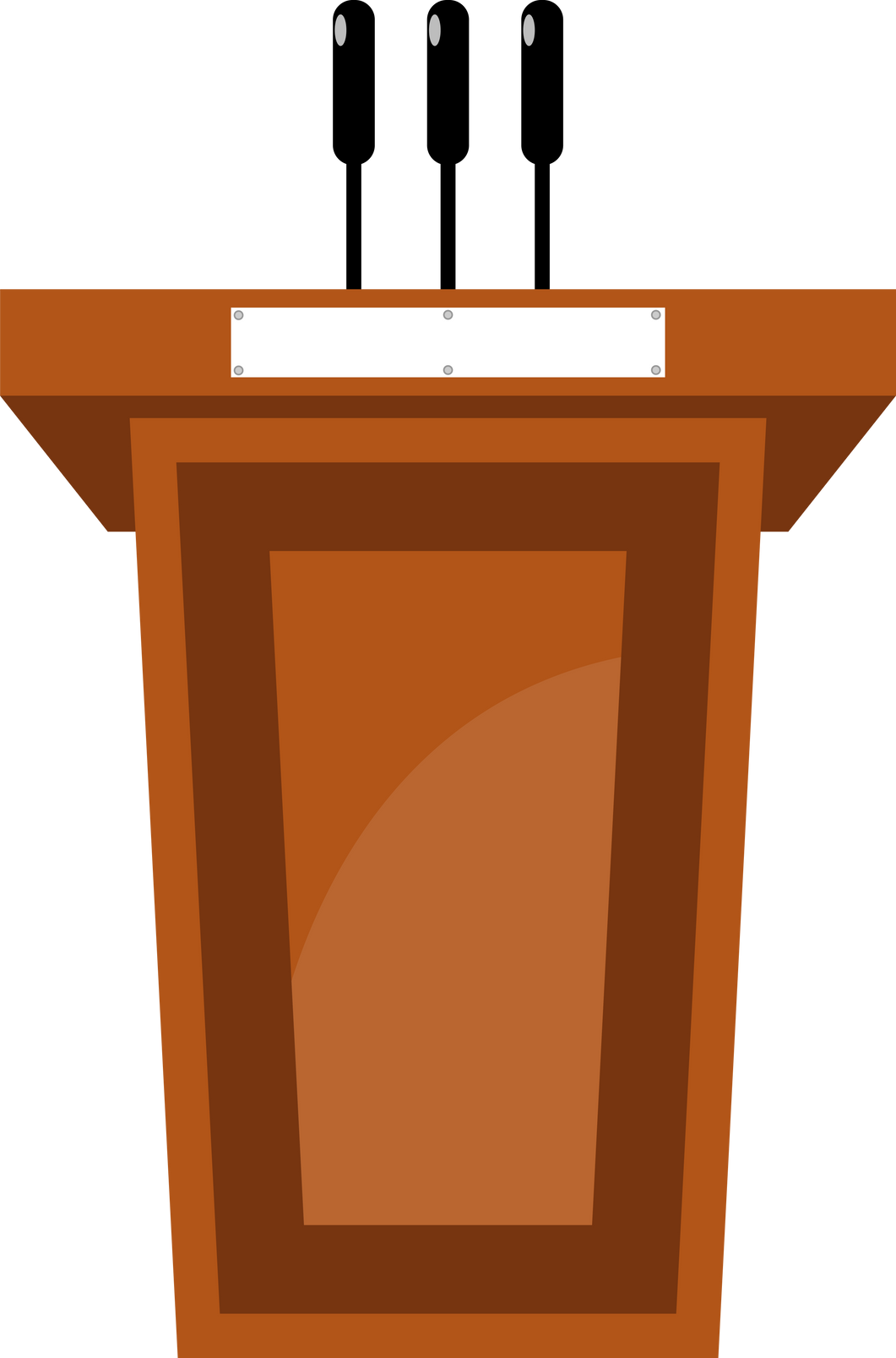 President Podium flat icon PNG